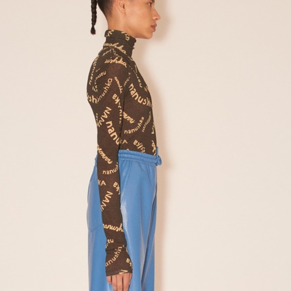 Nanushka Harri Mesh Turtleneck - L - Picture 2 of 4